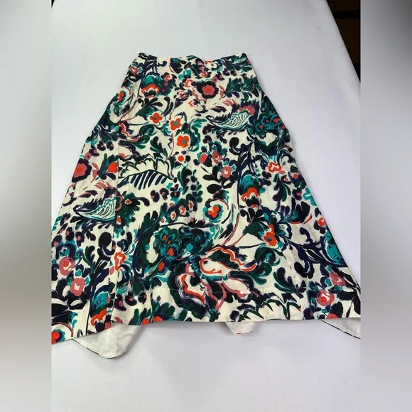 Tanya Taylor Erin silk floral skirt size 2